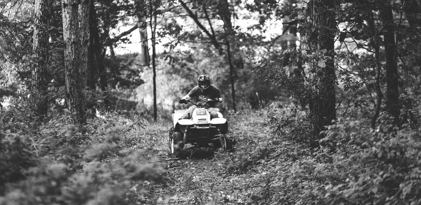 Honda ATV on the trails of Santa Teresa, Costa Rica